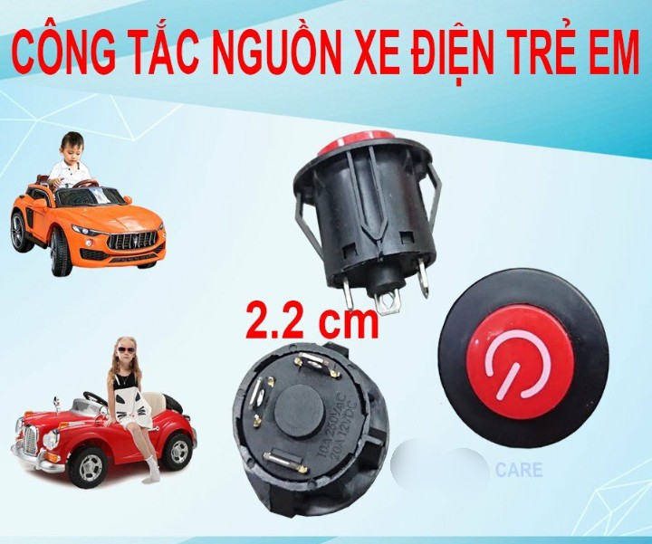 Công tắc nguồn xe điện trẻ em chân, cho Ôtô, Xe máy điện trẻ em