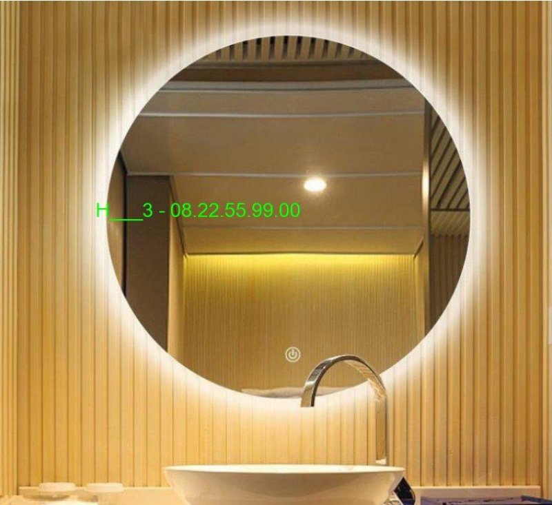 Gương tròn đèn Led cao cấp D70 - H3