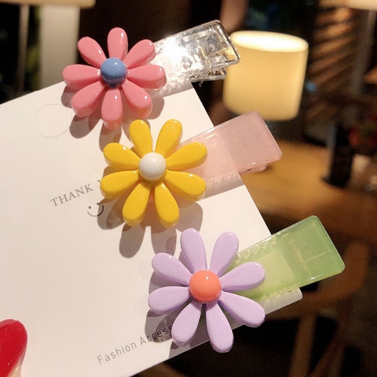 SET 2 KẸP MÁI HOA CÚC