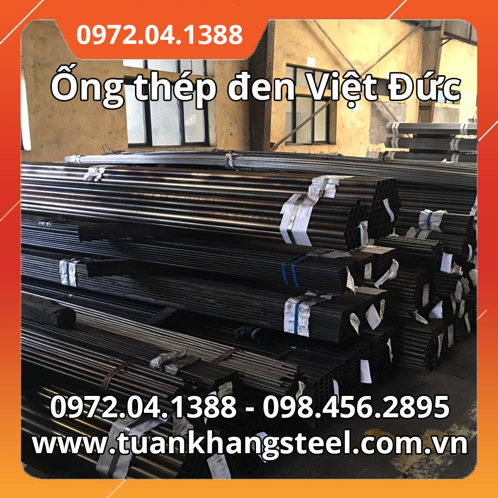 Ống thép đen Việt Đức Phi Ø21, Ø27 50cm 1 cây