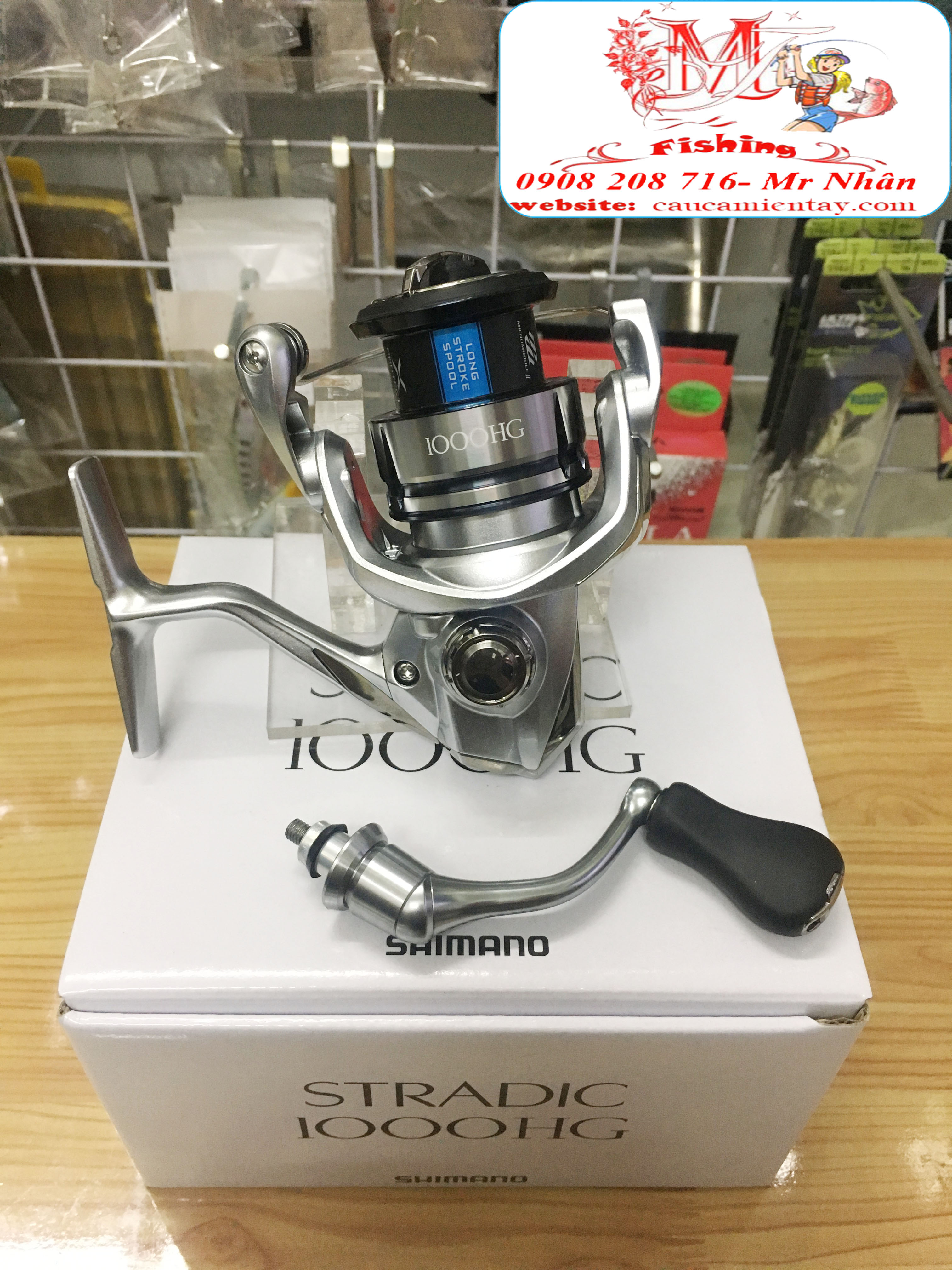 [HCM]Máy Câu Đứng Shimano Stradic 1000HG FL