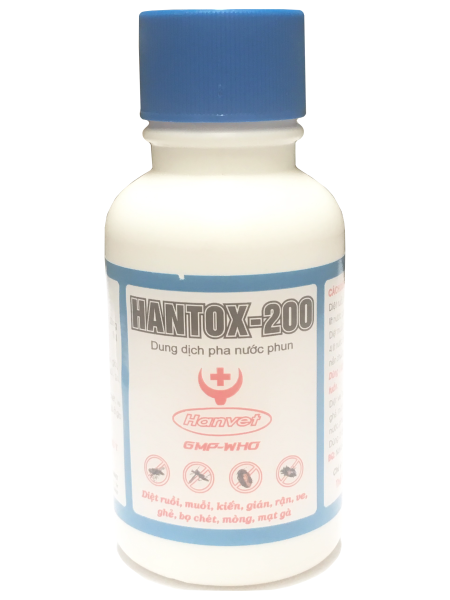 [HCM]Thuốc Diệt Muỗi Ruồi Nhặng Kiến Gián HANTOX-200 ( chai 100ml )