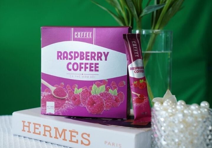 [Chính Hãng - Hoàn Tiền 10%] Cà phê giảm cân Mâm Xôi Raspberry Coffee - Hộp 15 gói