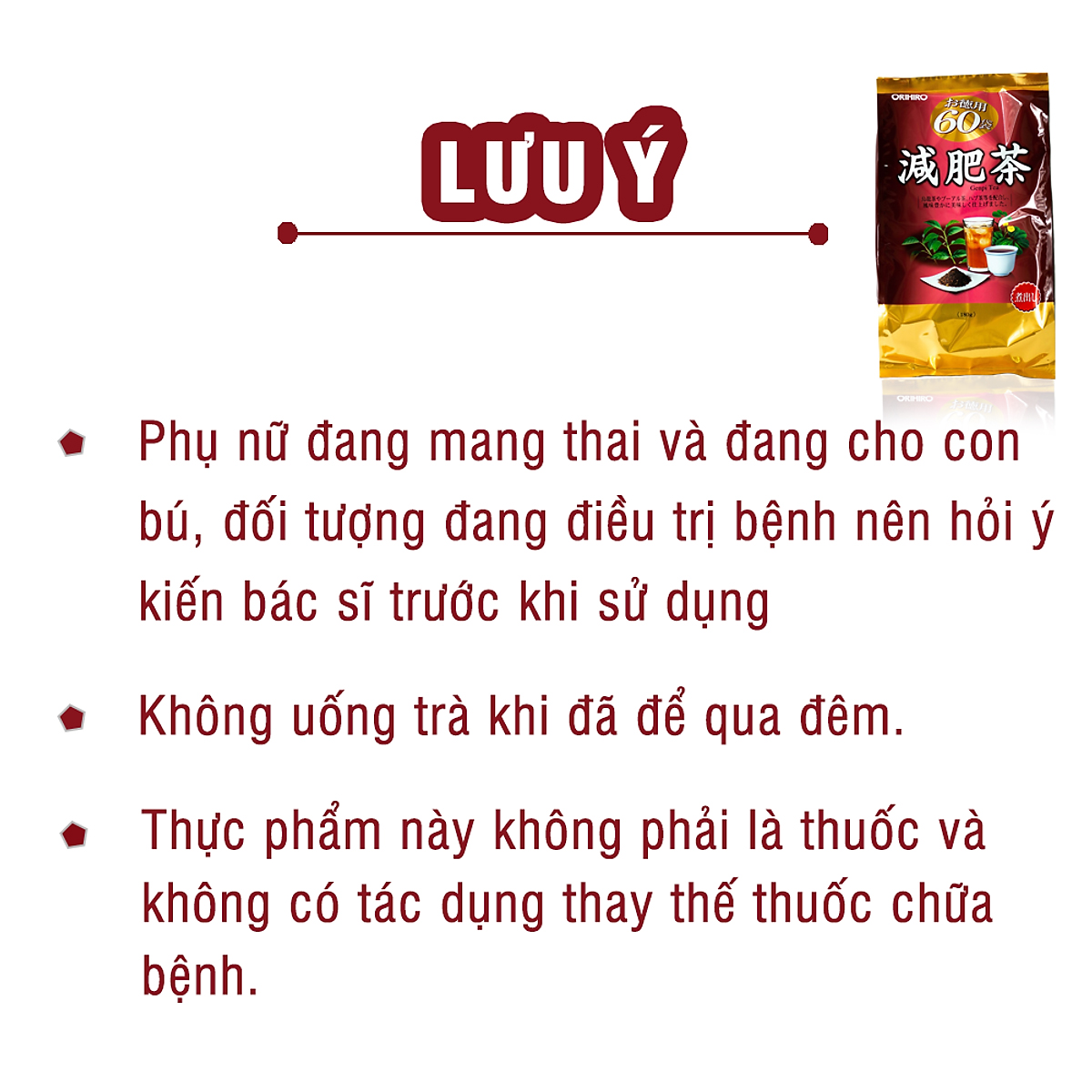 TRÀ GIẢM MỠ BỤNG GENPI TEA PACK ORIHIRO