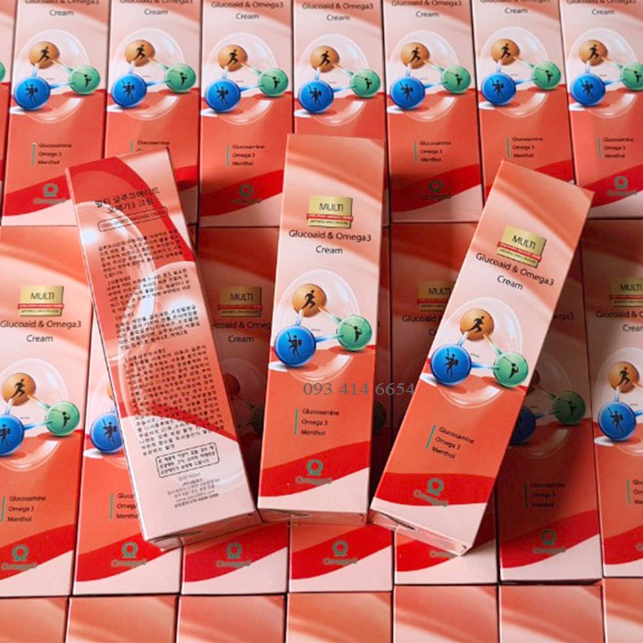 Dầu Lạnh Đỏ Xoa Bóp Khớp Glucosamine & Omega3 165ml