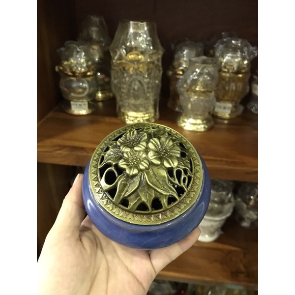 [Ảnh thật] [Có sẵn] Lư đốt trầm, xông trầm bằng sứ