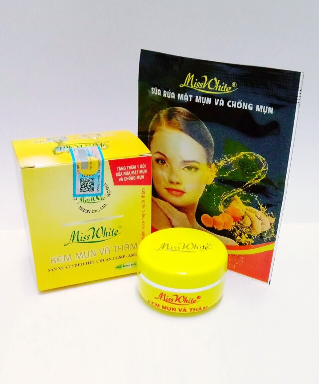 Kem mụn Miss White 12g