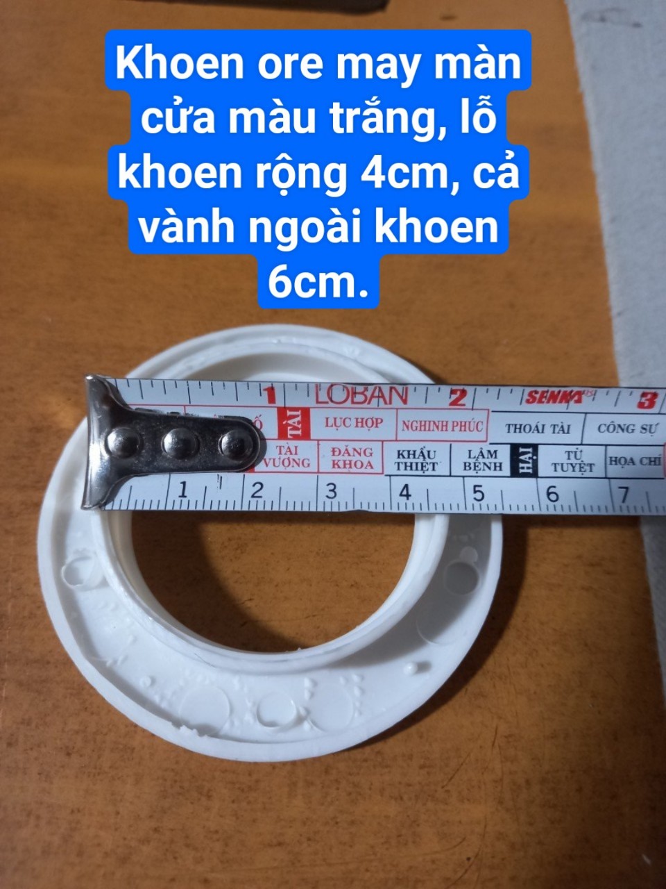 Khoen Ore May Rèm Cửa Màu Trắng