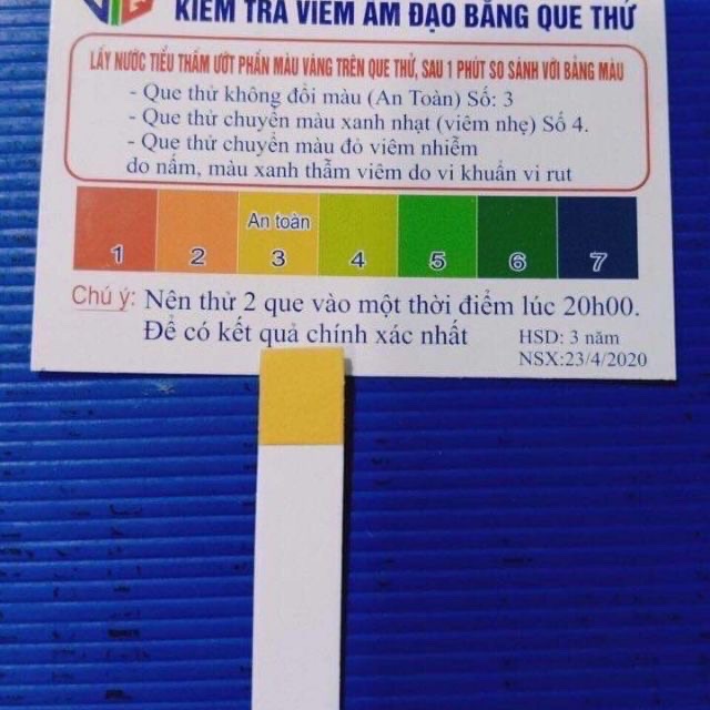 Set 3 que thử viêm âm đạo (kèm cốc)