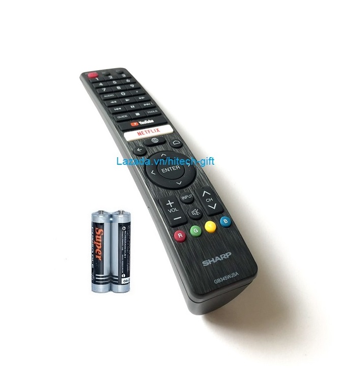 Remote điều khiển tivi sharp internet smart tv, android tv gb345wjsa