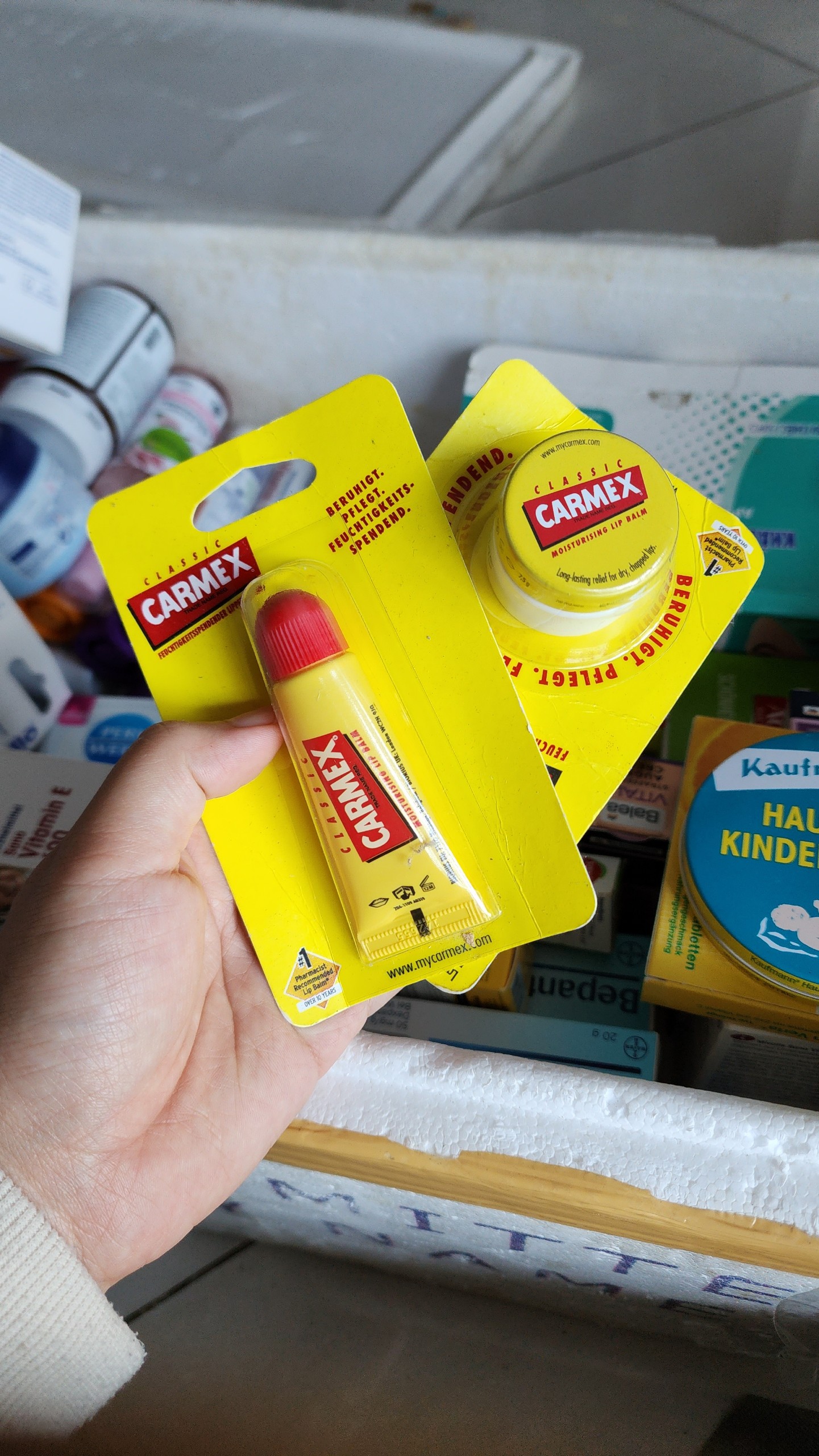 Dưỡng môi Carmex Xách tay Đức