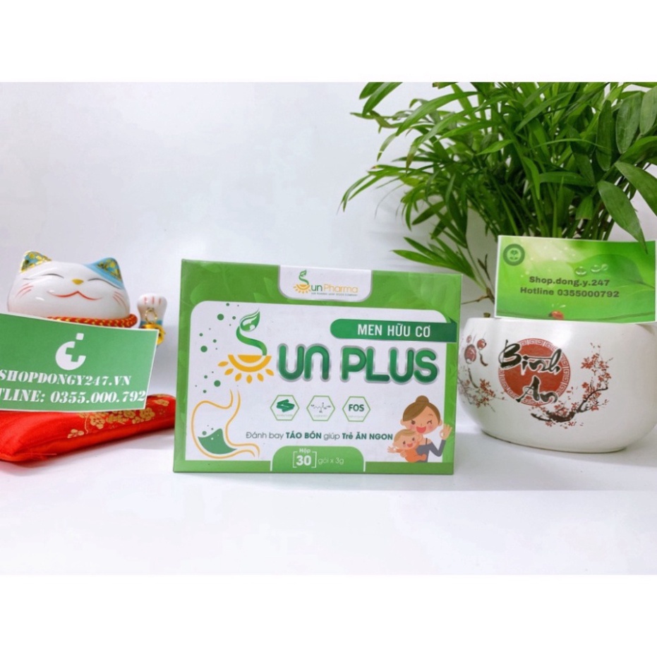 Men hữu cơ Sunplus + Sữa non Sunplus (men sống hữu cơ Sun plus)