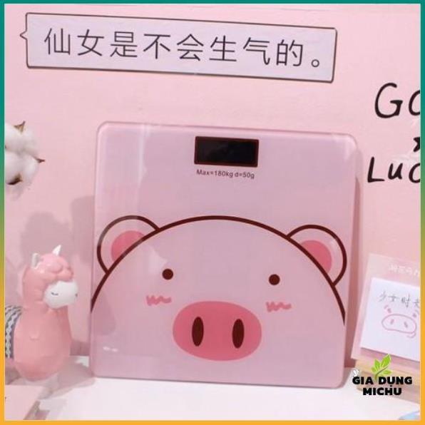 Cân Điện Tử,Cân Điện Tử Mini Kiểm Tra Sức Khỏe Chú Heo Xinh Dành Cho Gia Đình Tiện Lợi  Chính Xác - MICHU _MC1
