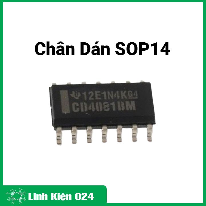 IC CD4081 SOP14/DIP14 CMOS có bốn cổng AND