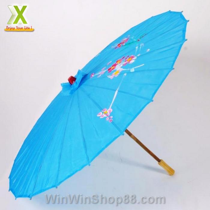 Dù cán gỗ Nhật Bản (Màu xanh dương nhạt)