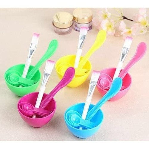 Bộ Chén Cọ Trộn Đắp Mặt Nạ 6 Món, Dụng Cụ Trộn Mặt Nạ
