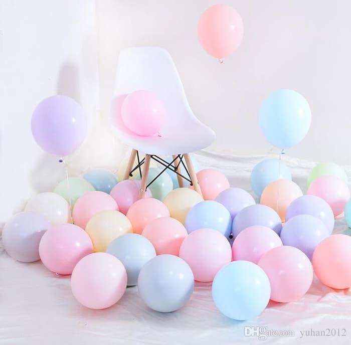 combo 50 bóng bay màu pastel / macaron trộn màu
