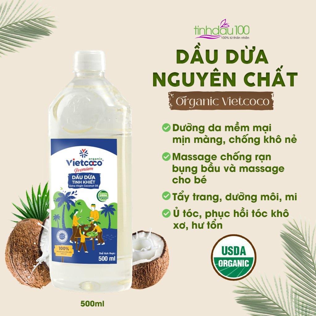 Dầu Dừa Organic VIETCOCO - 250 Ml