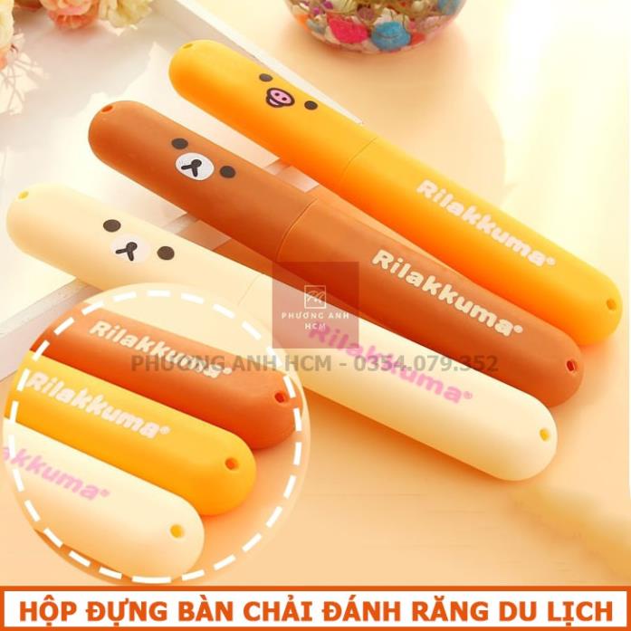 Hộp đựng bàn chải đánh răng du lịch hình gấu rilakkuma