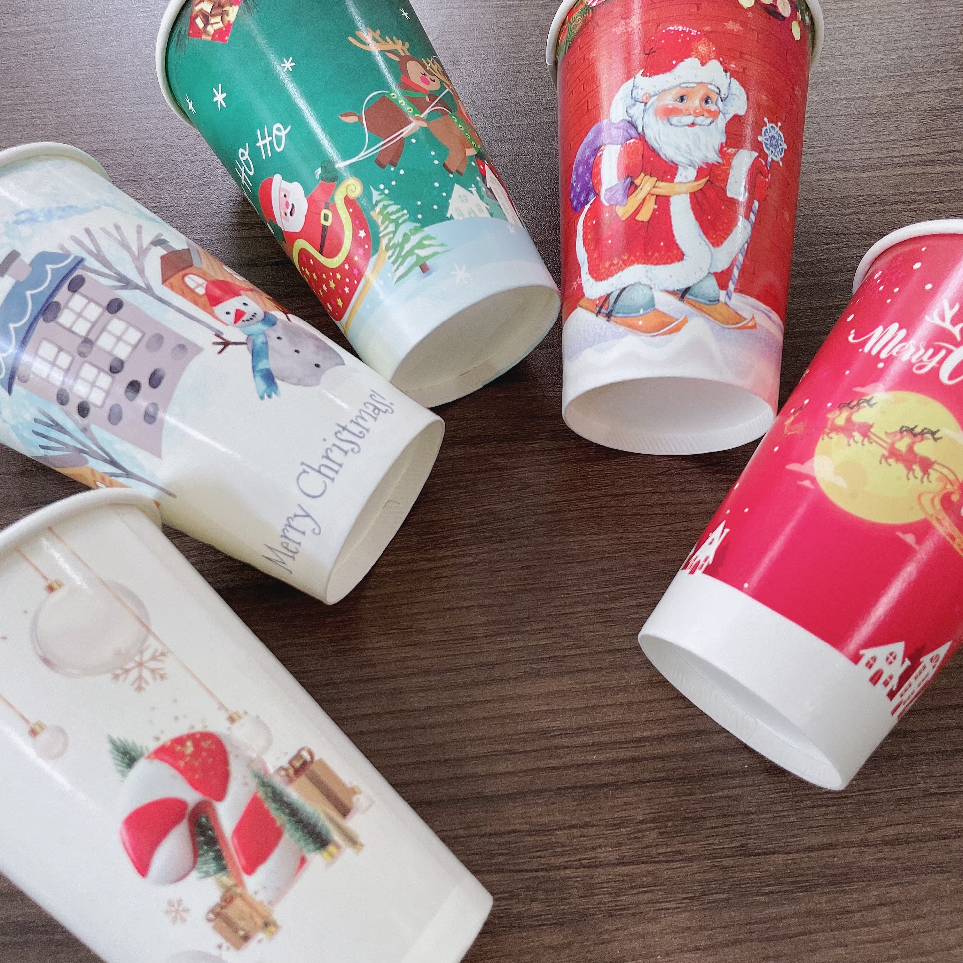 Ly giấy 16oz~472ml - Lốc 20 ly giấy có họa tiết