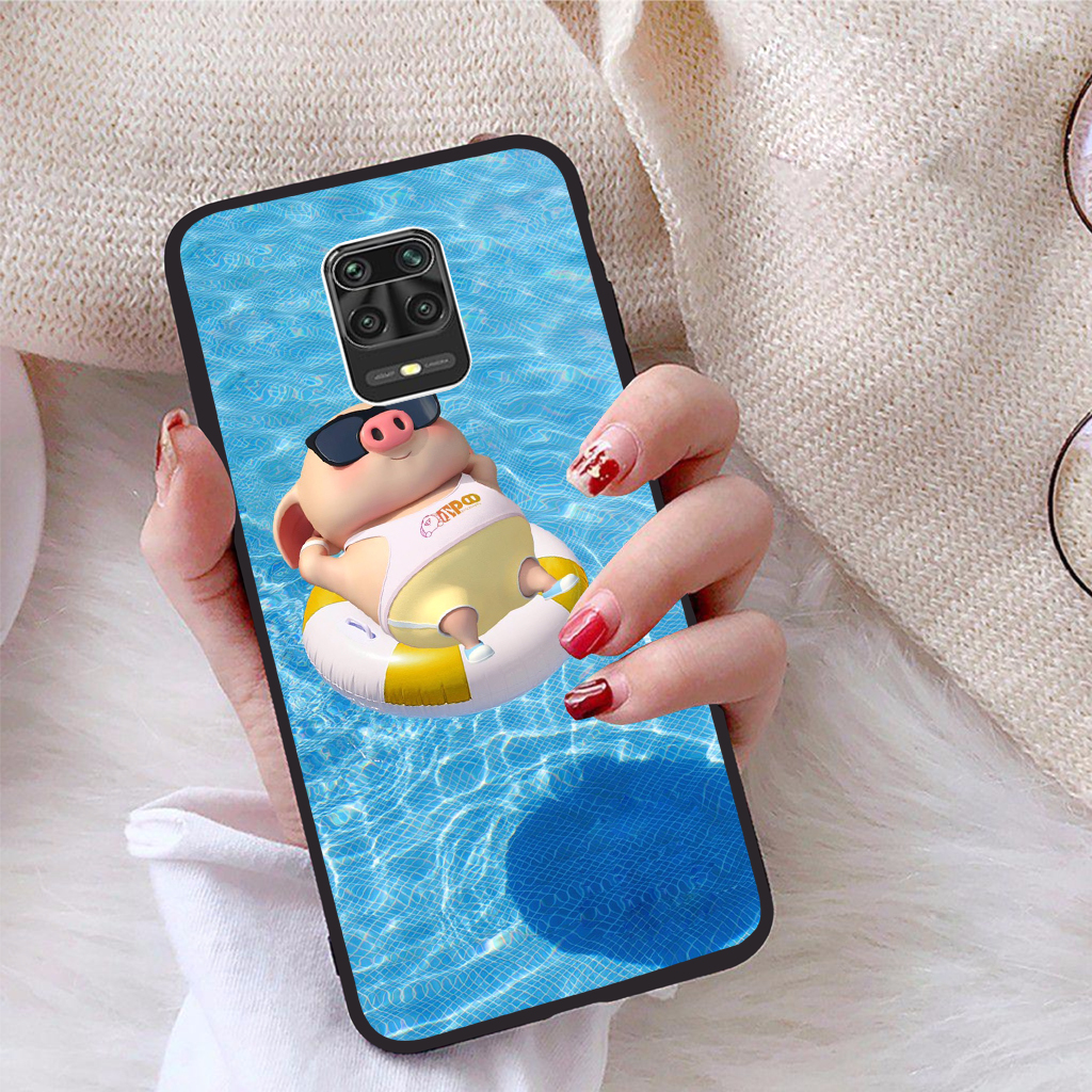 [HCM]Ốp lưng Xiaomi Redmi Note 9S viền dẻo TPU BST Pig Cute