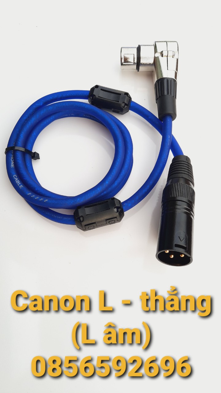 Dây tín hiệu 2 đầu canon đực cái, dài 1m