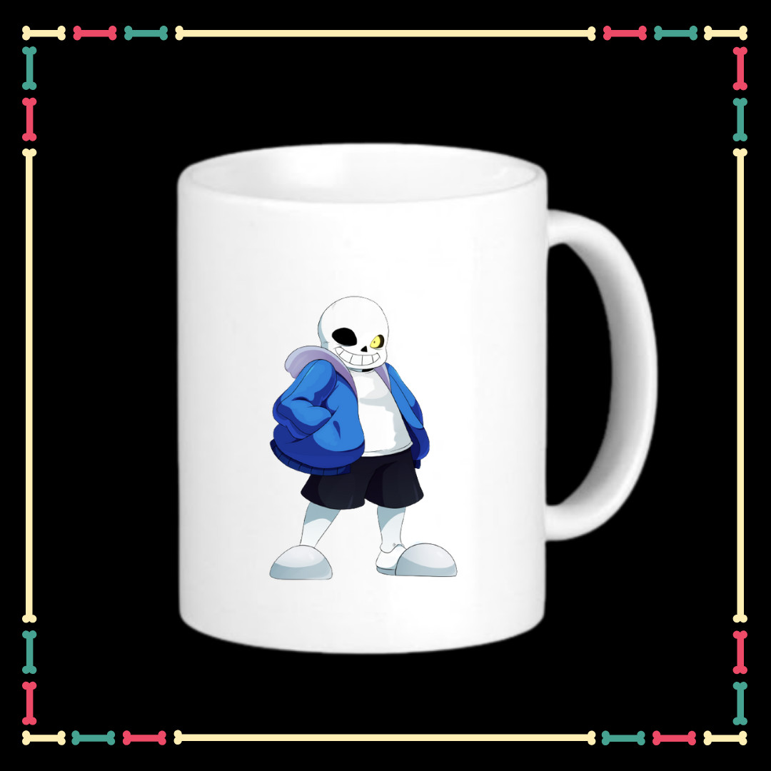 Ly sứ Sans Undertale dung tích 330ml dùng để uống nước