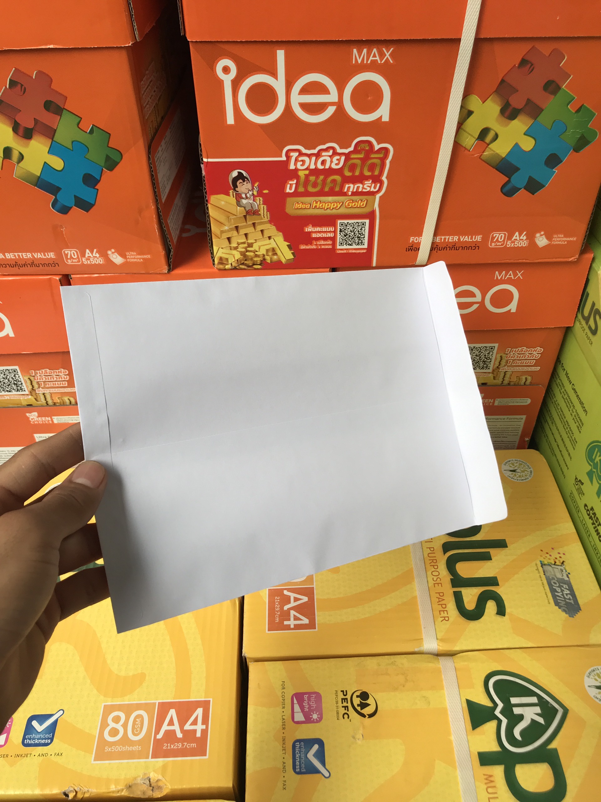 Bao thư trắng A5 80gsm 18x24cm [Xấp 100 cái] THIỆN PHƯỚC