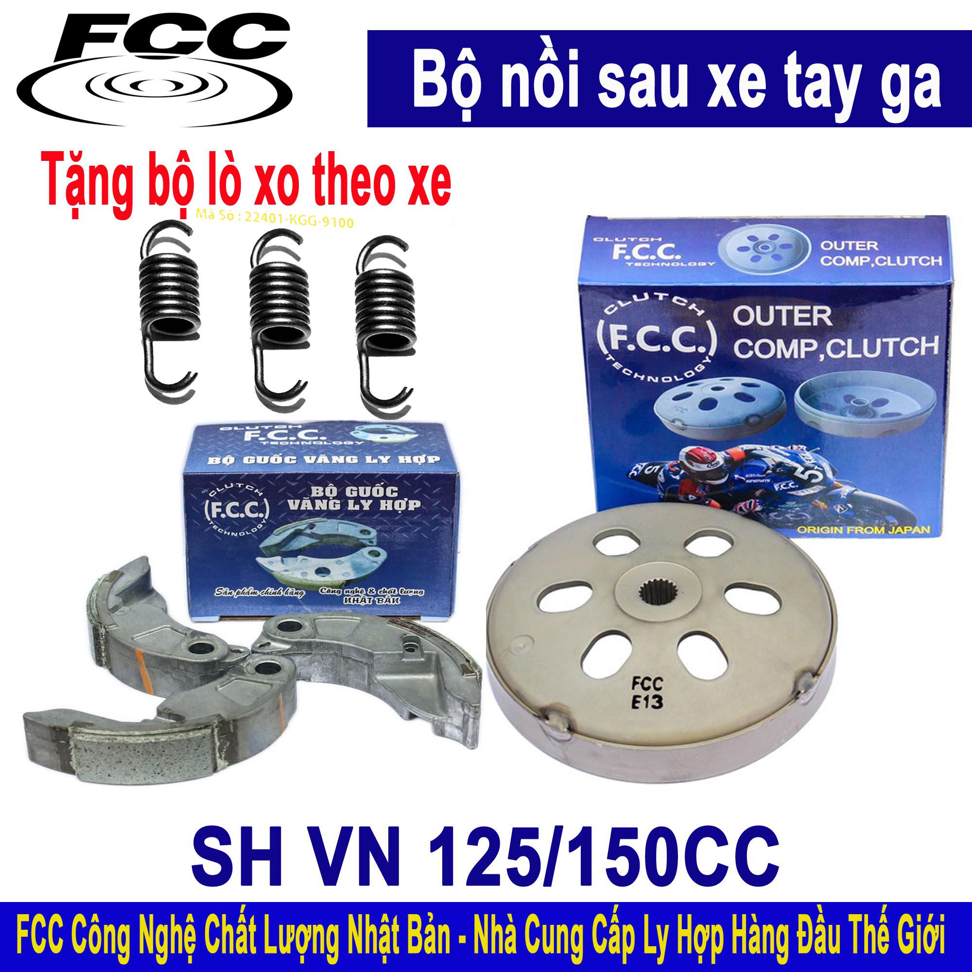 Bộ nồi sau Honda SHVN 125-150CC - Tặng bộ lò xo chống rung đầu xe