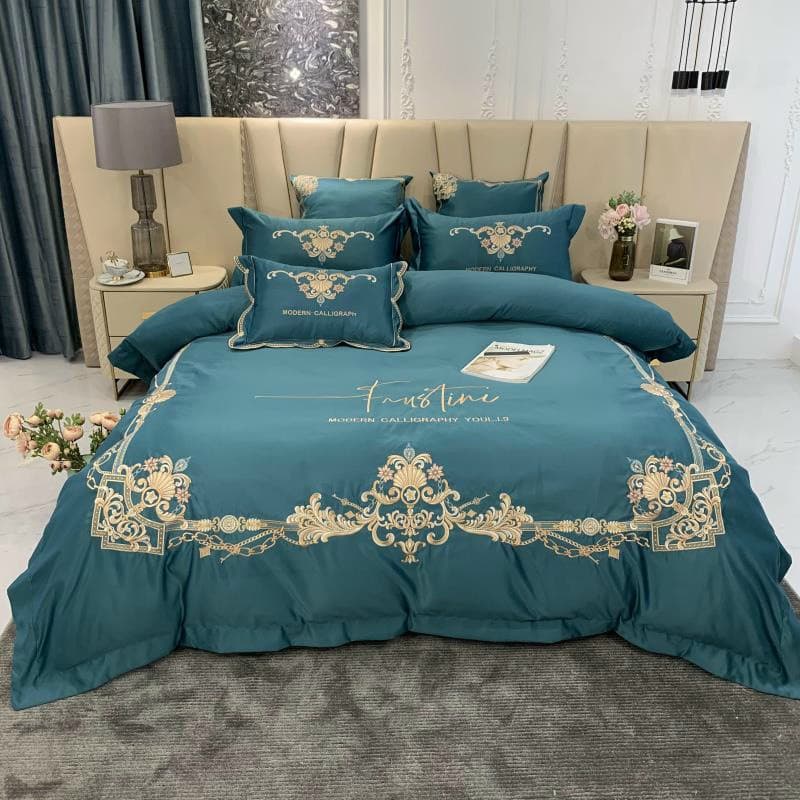 Bộ chăn ga gối lụa silk hoàng gia