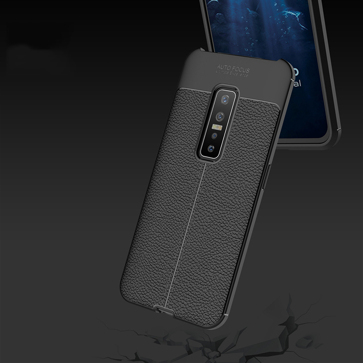 Ốp lưng Vivo V17 Pro silicon giả da Auto Focus