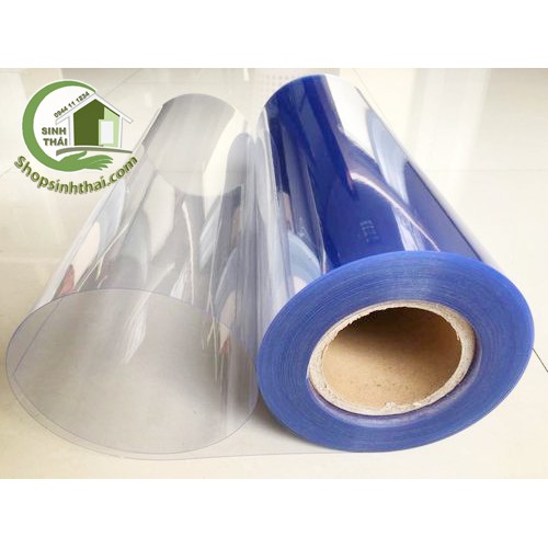 [Dày 0.3mm] Màng nhựa PVC trong suốt loại cứng [1 mét x khổ 80cm] - kính nhựa làm tấm che, vách ngăn trong suốt