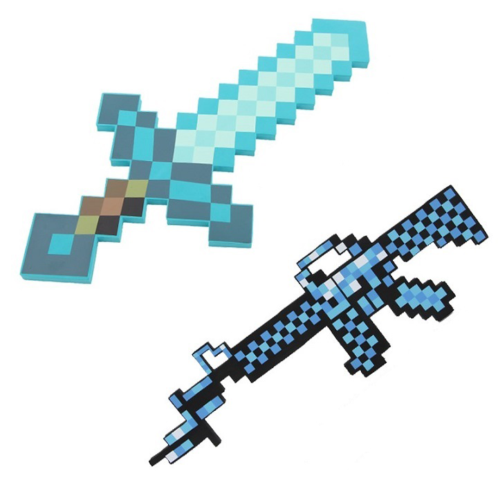 Combo Kiếm Sung Minecraft