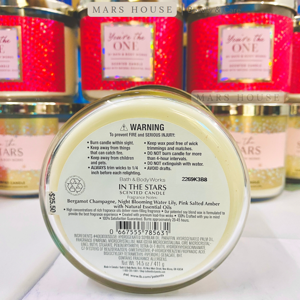 Nến Thơm 3 Bấc Bath & Body Works - 411g