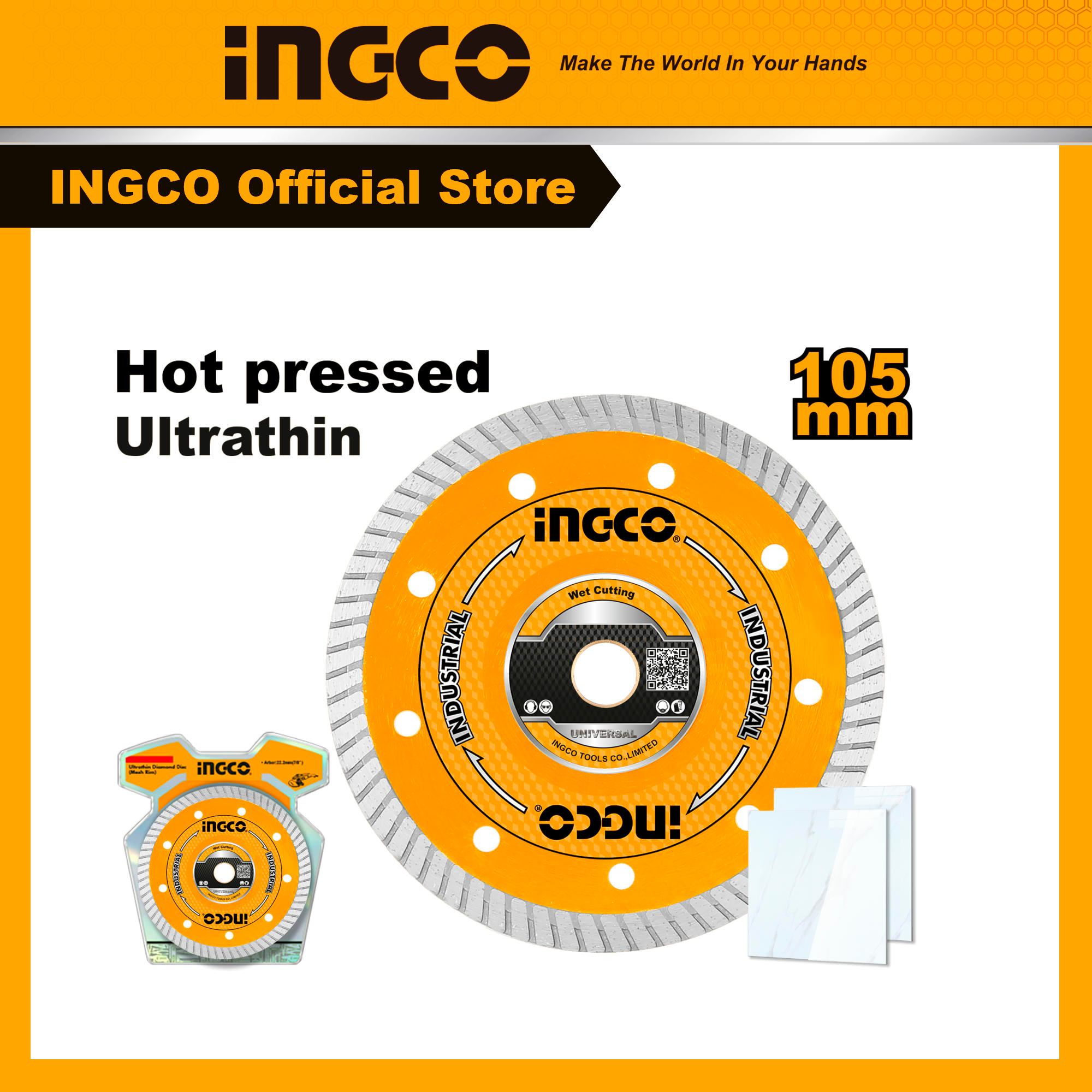Đĩa cắt gạch siêu mỏng INGCO DMD031051HT