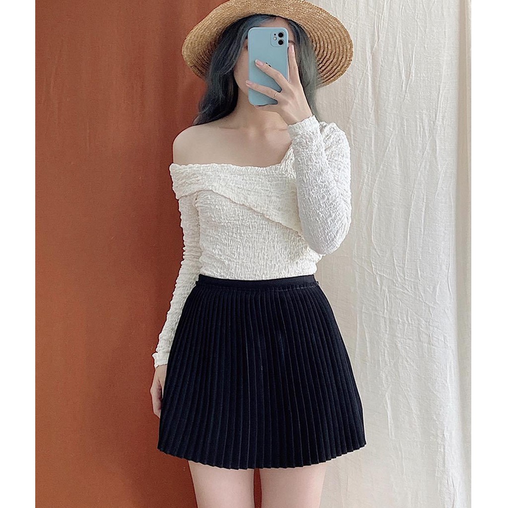 Chân váy xòe DẬP LY NGẮN thời trang