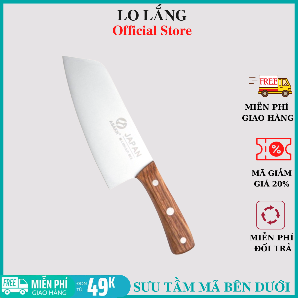 Dao Nhật SK5 siêu bén lưỡi dao gia công kĩ cán gỗ liền cực bền cao cấp