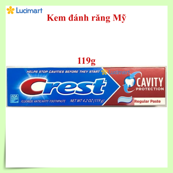 [HCM]Kem đánh răng Crest Cavity Protection 119g hoặc 161g [Hàng Mỹ]