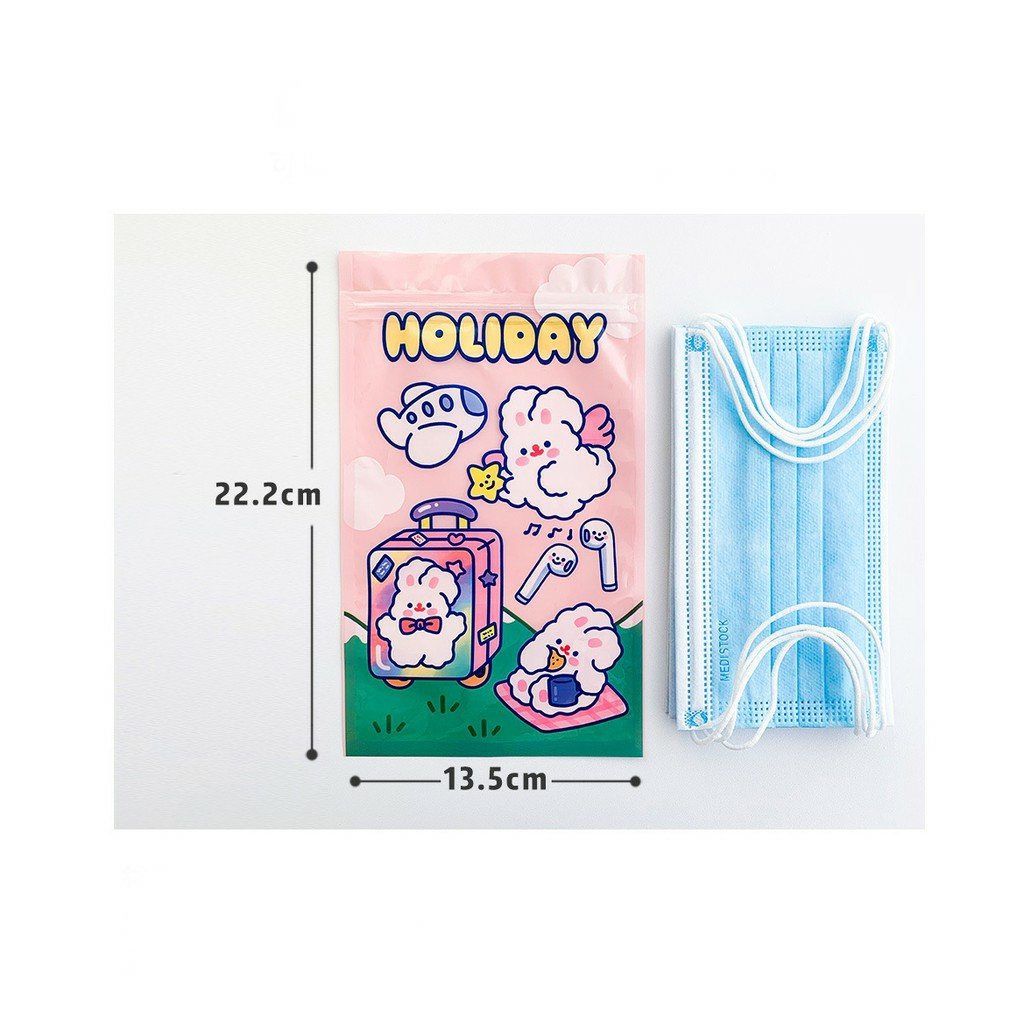 SET 02 TÚI ZIP PVC ĐỰNG ĐỒ DÙNG CÁ NHÂN