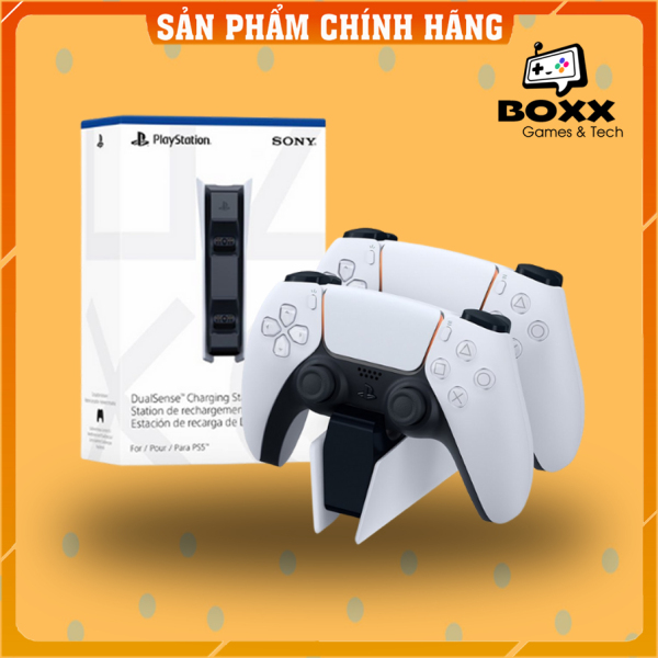 [HCM]Đế sạc tay cầm PS5 DualSense - PlayStation 5 Dock sạc nhanh cho tay cầm PS5 chính hãng Sony