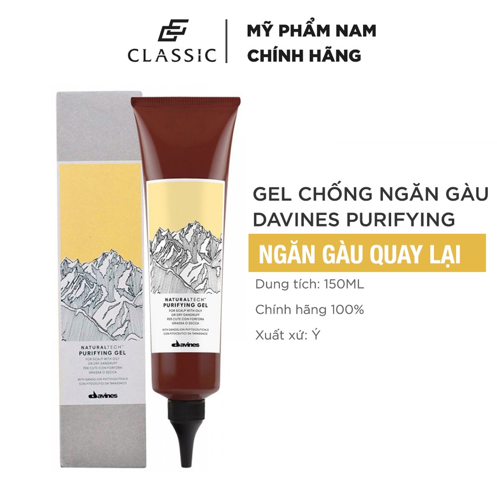 Gel Chống Và Ngăn Gàu Davines Purifying 150ml