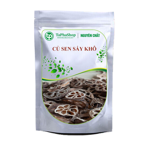 Củ sen sấy khô sắt lát 500g - tấn phát