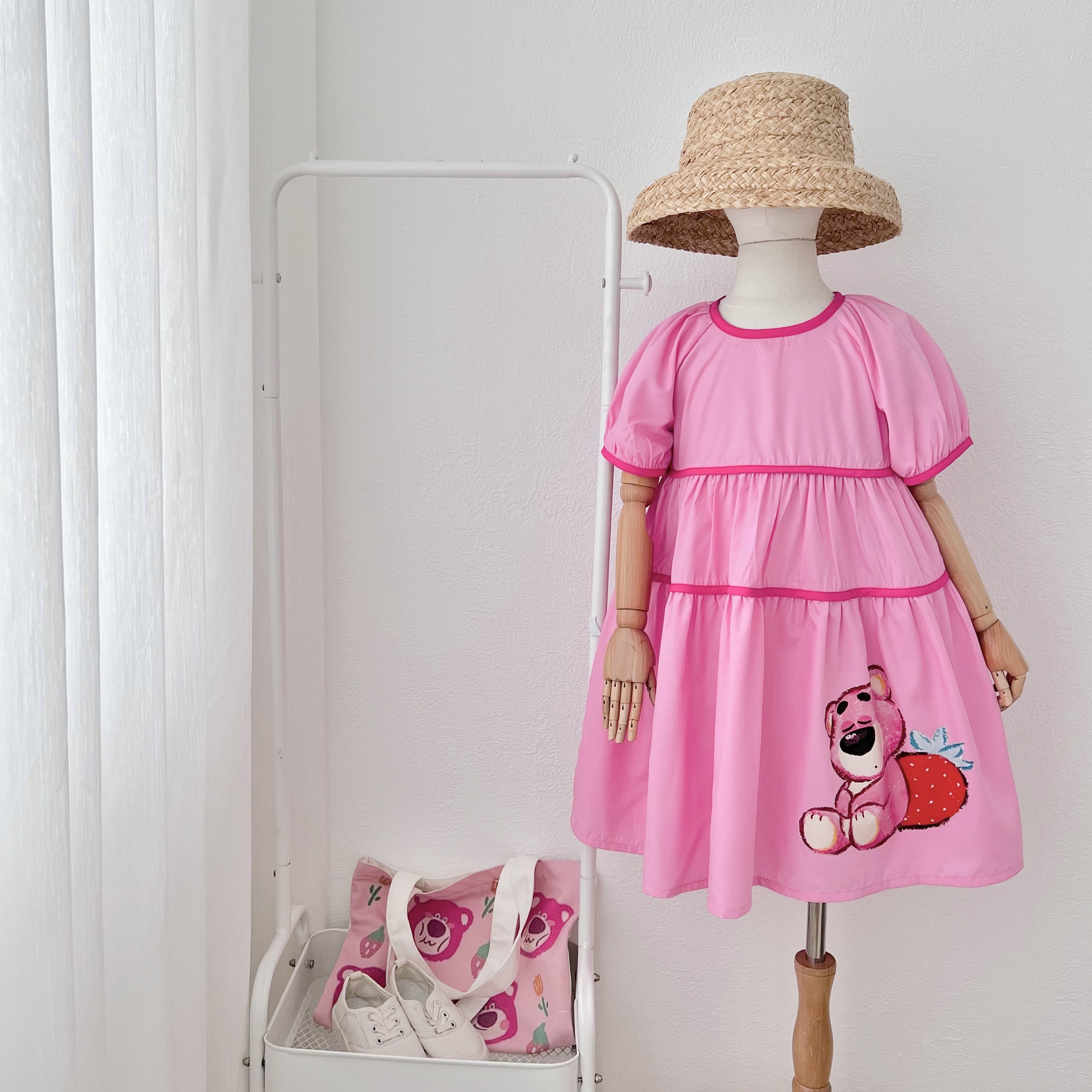 [NEW ARRIVAL] ĐẦM BÉ GÁI  BABYDOLL GẤU DÂU