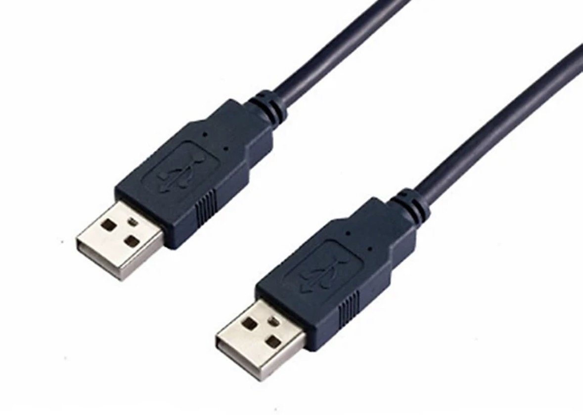 Dây cáp USB 2 đầu đực (đầu dương) dài 1m5 màu đen (3Hcomputer)