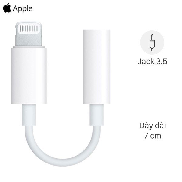 Dây cáp chuyển đổi Jack Lightning sang Jack 3.5mm Cho tai nghe iPhone 7