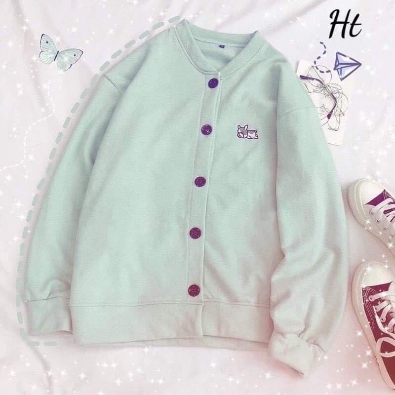 Áo khoác cadigan cún nằm HT12