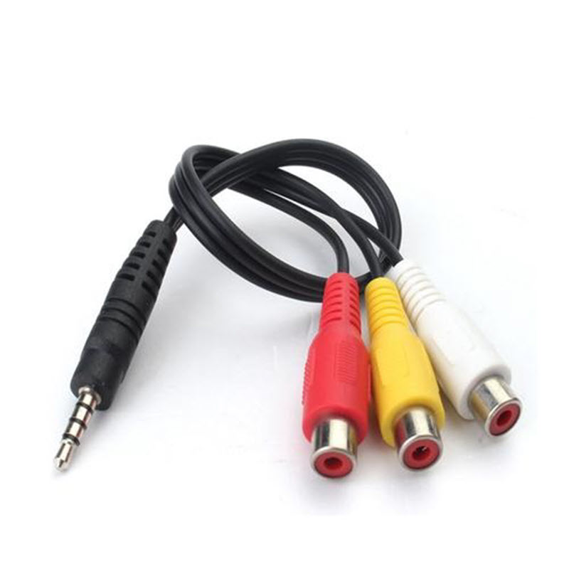 Cáp chuyển từ cổng 3.5mm sang AV hoa sen
