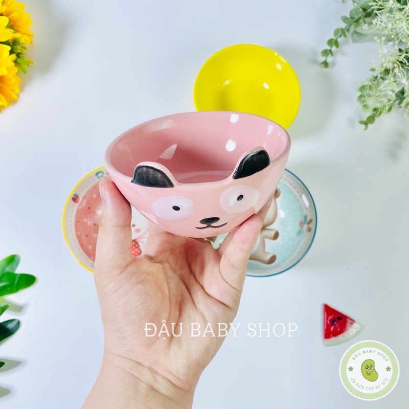 Bát ăn dặm gốm sứ, bát ăn dặm kiểu Nhật cho bé