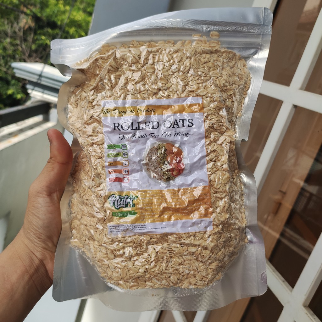 1kg yến mạch cán dẹt/ cán vỡ- úc