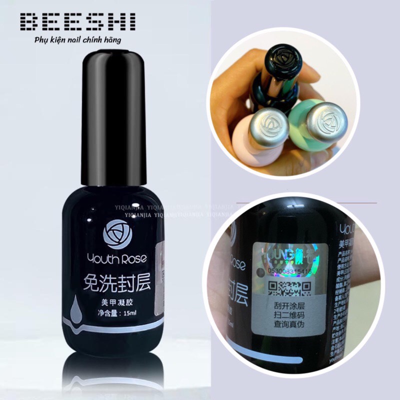 Base top cứng móng hoa hồng hàng chuẩn dập nắp chai